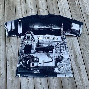 Vintage San Fransico AOP T Shirt XL